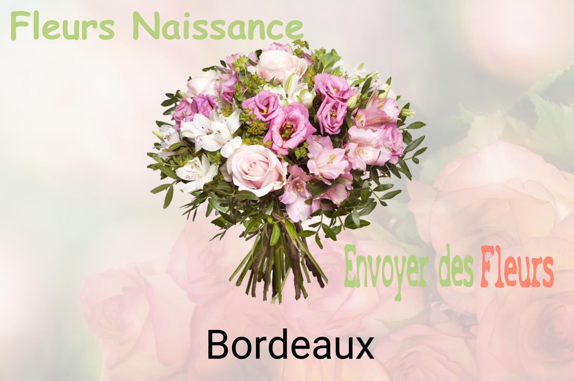 Bouquet de fleurs de naissance livré à Bordeaux